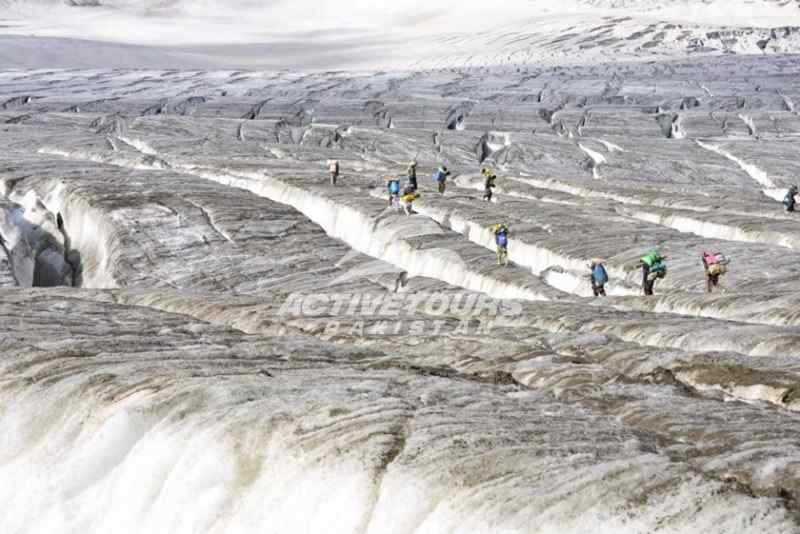 Crevasse On Hispar Glacier,
