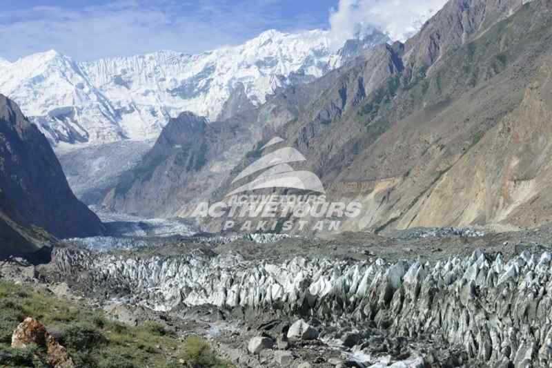 Walk on Hoppar Glacier North Pakistan