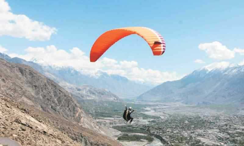 Pakistan Mountains Paragliding