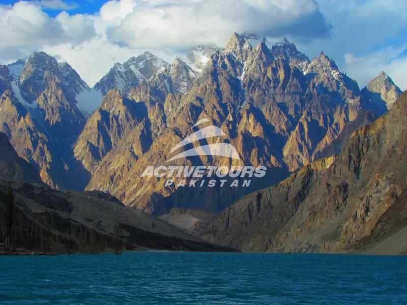 Passu peaks and Atabad Lake